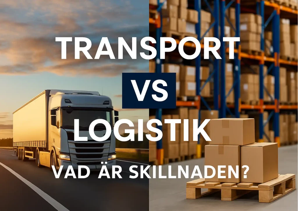 Transport vs Logistik - vad är skillnaden