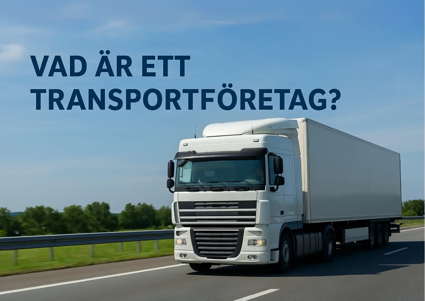 Vad är ett transportföretag?