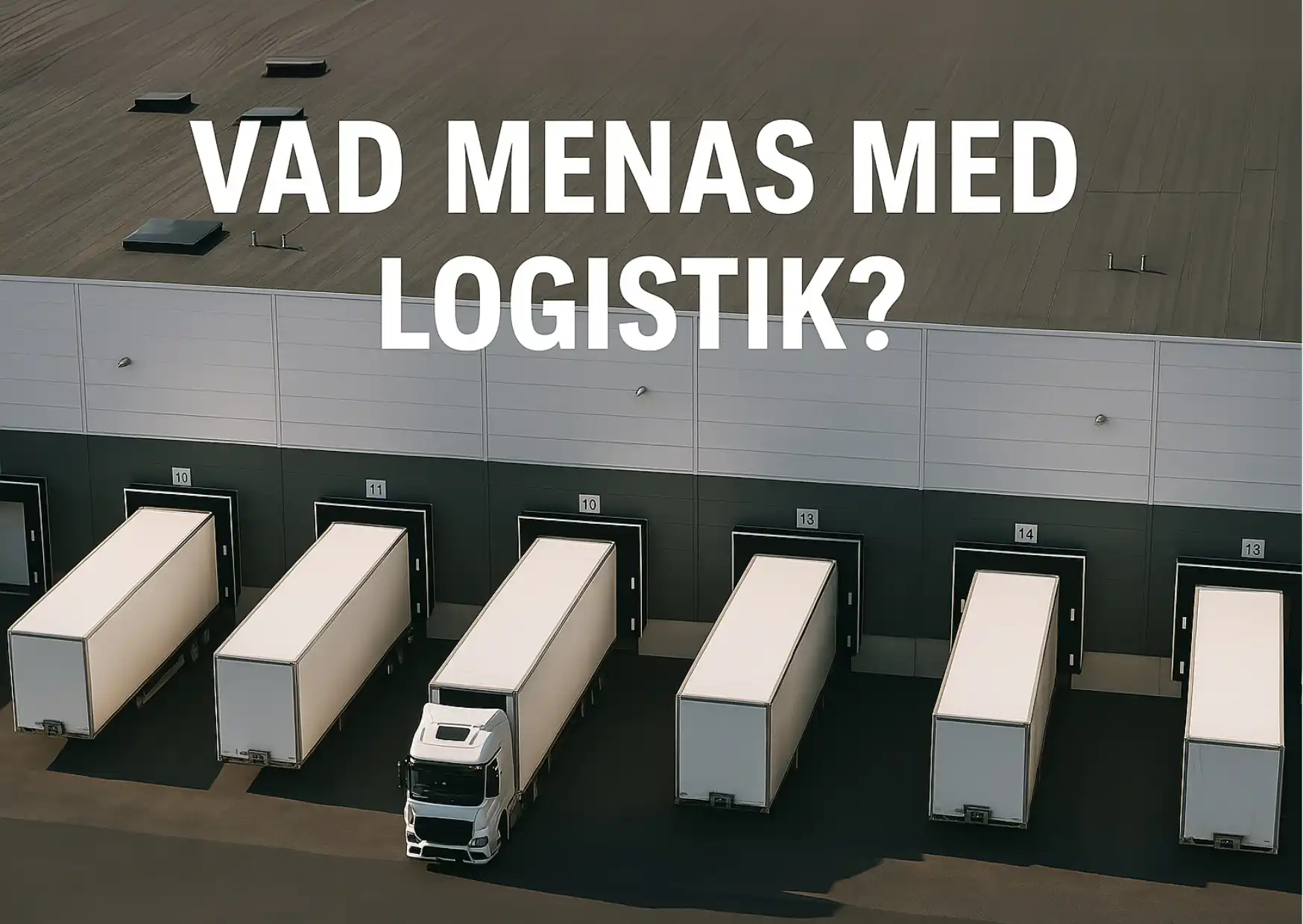 Vad menas med logistik?