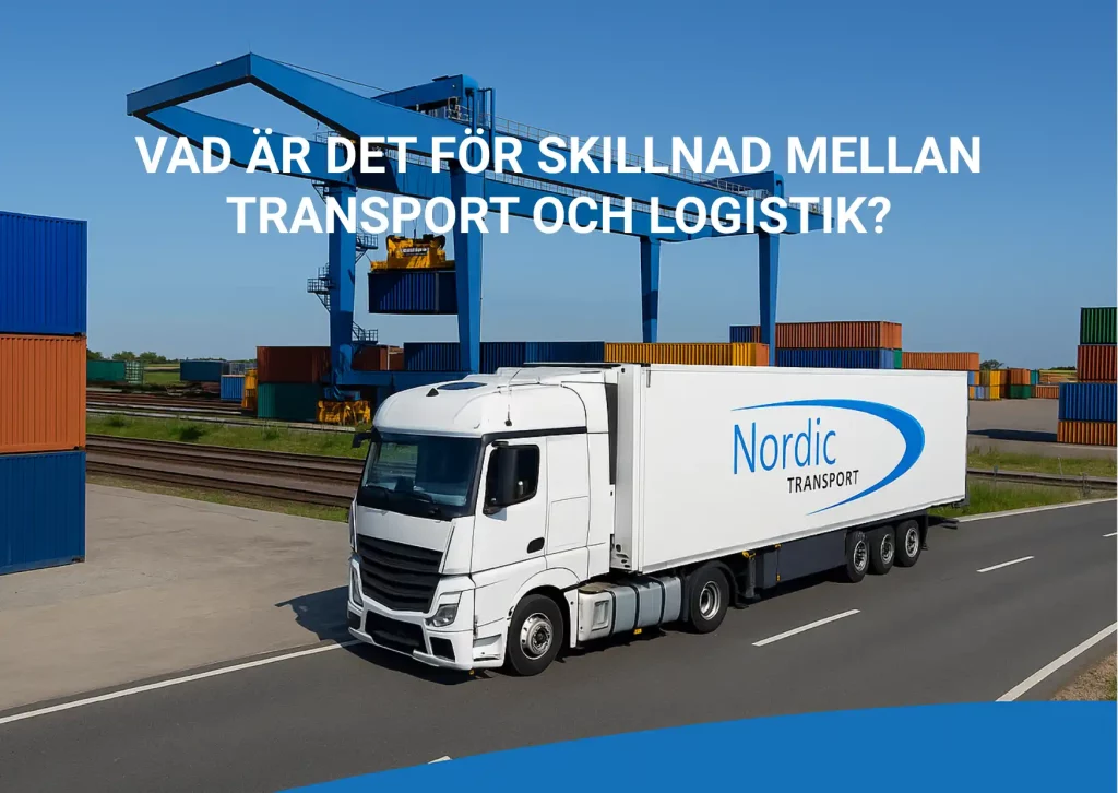 Vad är det för skillnad mellan transport och logistik?