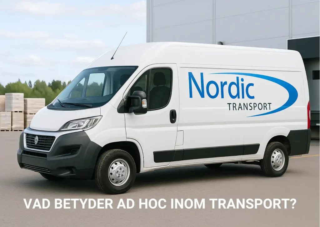Vad betyder ad hoc inom transport?